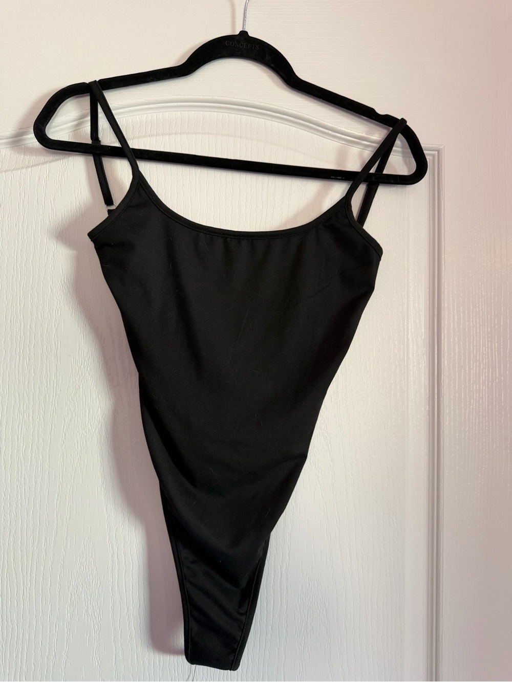 Black Strappy Women's Bodysuit